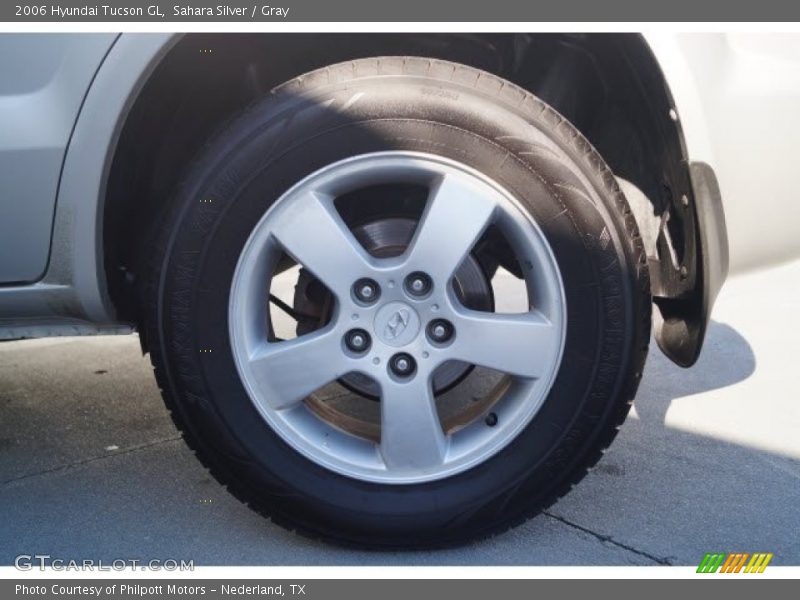 Sahara Silver / Gray 2006 Hyundai Tucson GL