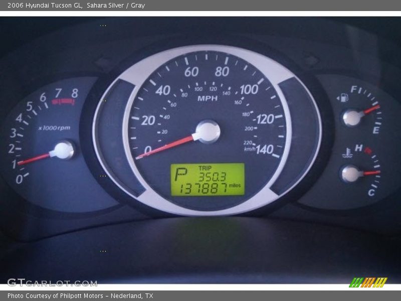 Sahara Silver / Gray 2006 Hyundai Tucson GL