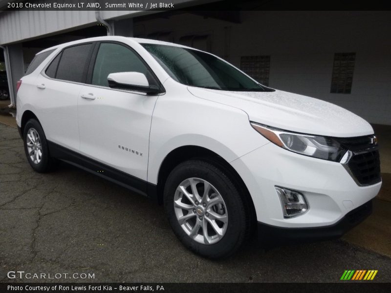 Summit White / Jet Black 2018 Chevrolet Equinox LT AWD