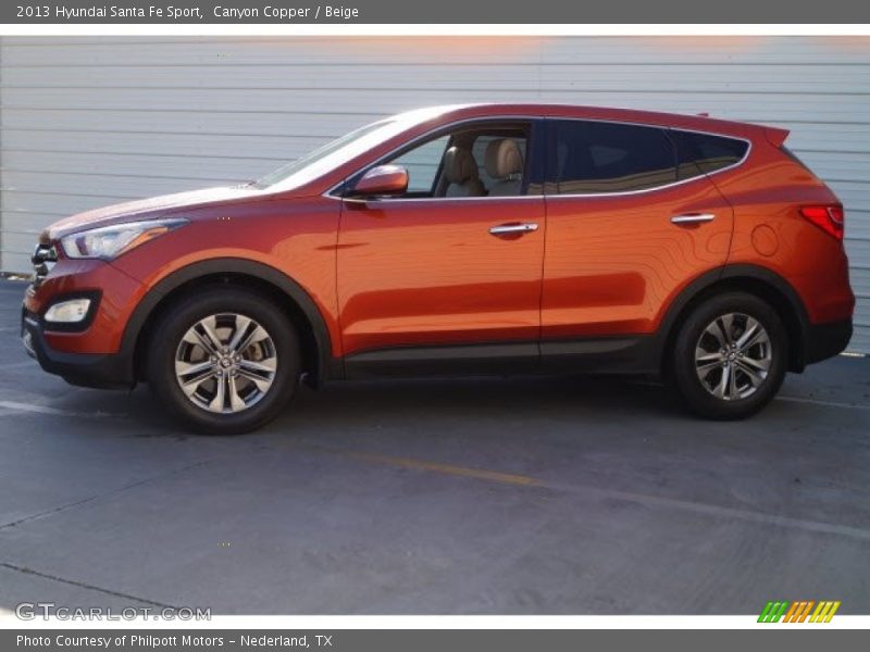 Canyon Copper / Beige 2013 Hyundai Santa Fe Sport