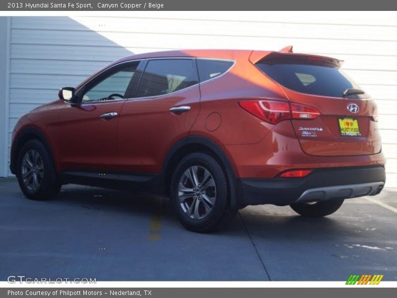 Canyon Copper / Beige 2013 Hyundai Santa Fe Sport