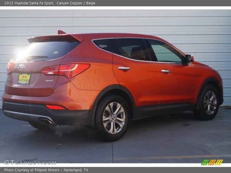 Canyon Copper / Beige 2013 Hyundai Santa Fe Sport