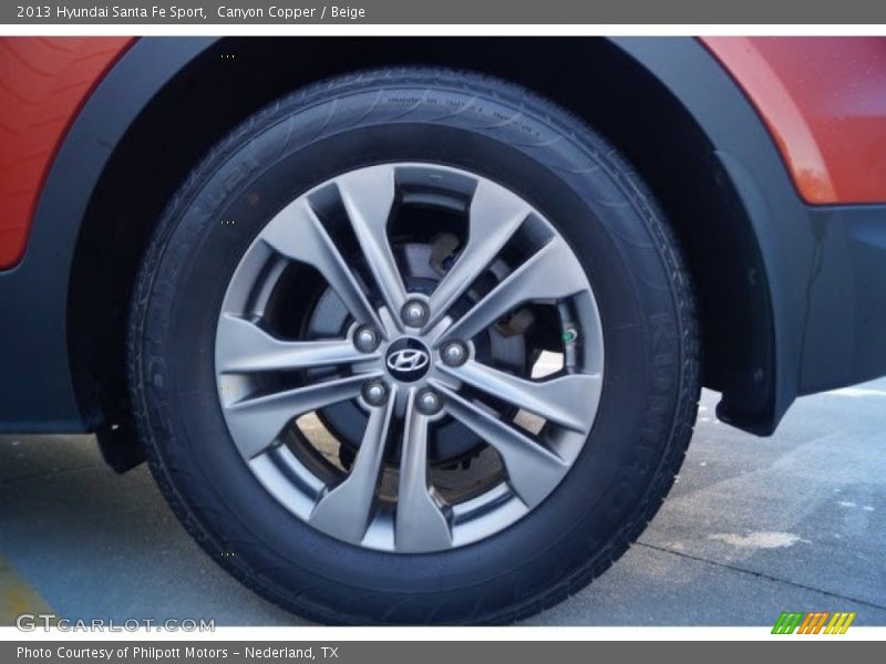Canyon Copper / Beige 2013 Hyundai Santa Fe Sport