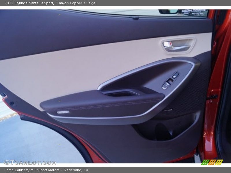 Canyon Copper / Beige 2013 Hyundai Santa Fe Sport