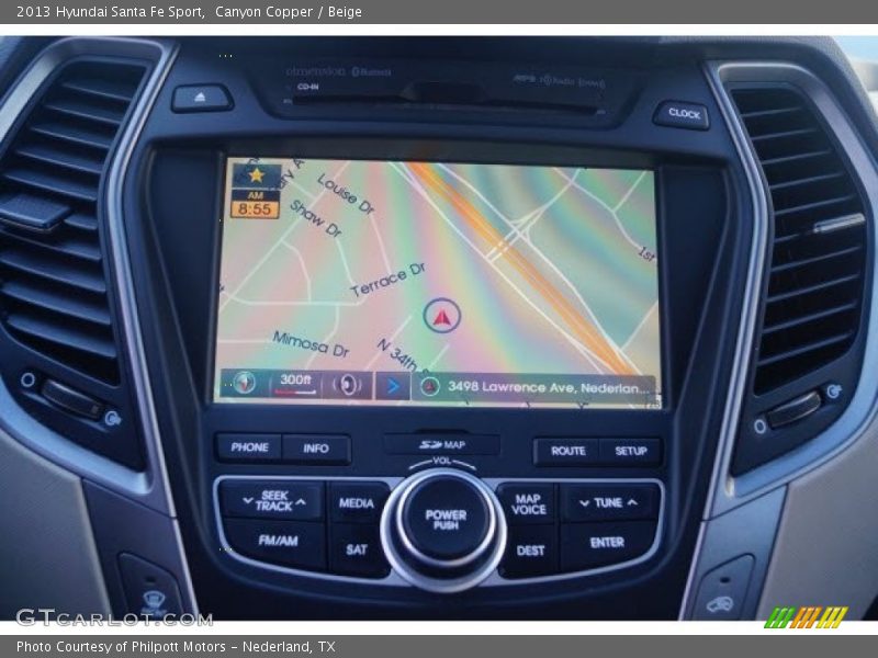 Canyon Copper / Beige 2013 Hyundai Santa Fe Sport