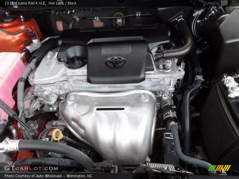 Hot Lava / Black 2015 Toyota RAV4 XLE