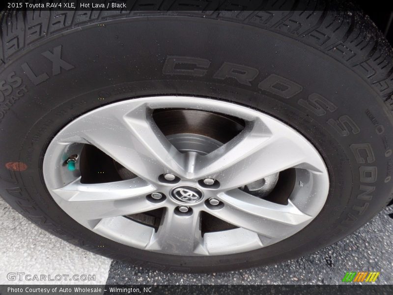 Hot Lava / Black 2015 Toyota RAV4 XLE
