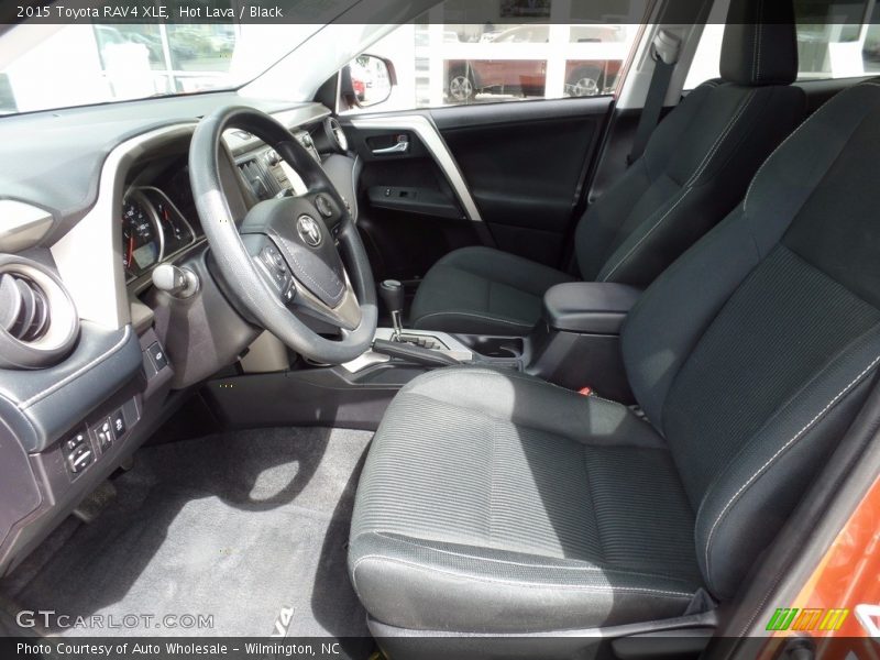 Hot Lava / Black 2015 Toyota RAV4 XLE