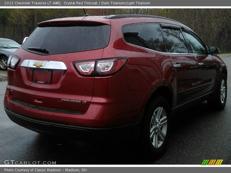 Crystal Red Tintcoat / Dark Titanium/Light Titanium 2013 Chevrolet Traverse LT AWD