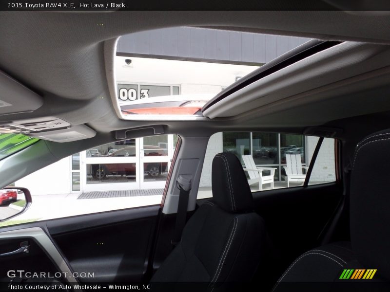 Hot Lava / Black 2015 Toyota RAV4 XLE