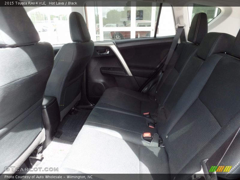 Hot Lava / Black 2015 Toyota RAV4 XLE