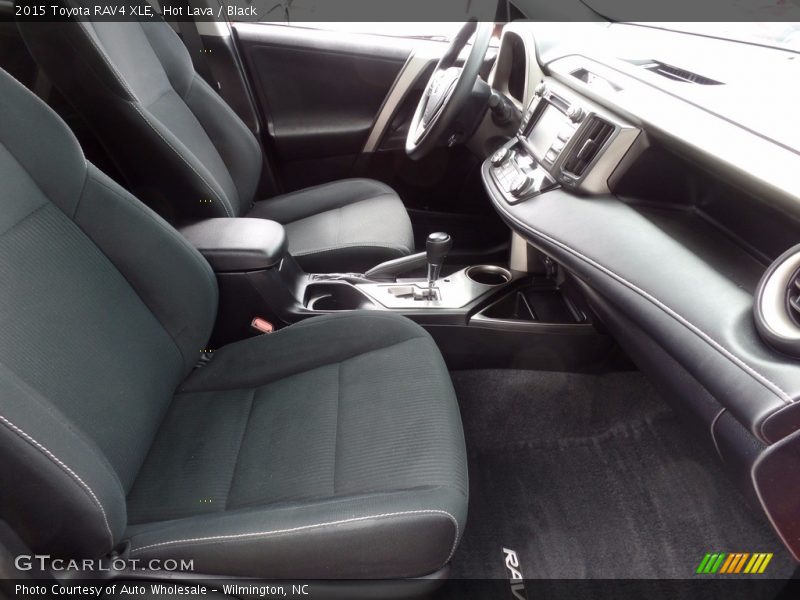 Hot Lava / Black 2015 Toyota RAV4 XLE
