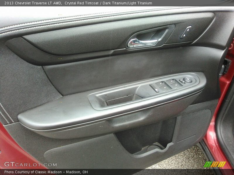 Crystal Red Tintcoat / Dark Titanium/Light Titanium 2013 Chevrolet Traverse LT AWD