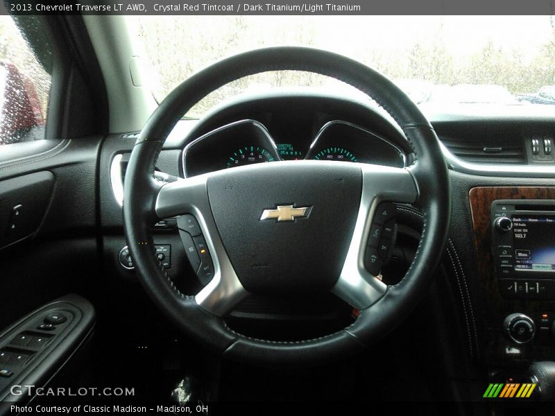 Crystal Red Tintcoat / Dark Titanium/Light Titanium 2013 Chevrolet Traverse LT AWD