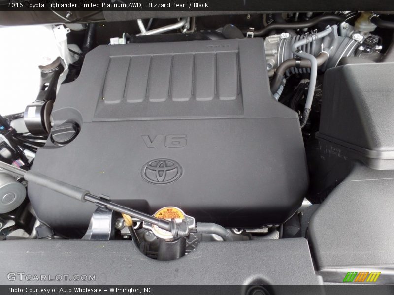 Blizzard Pearl / Black 2016 Toyota Highlander Limited Platinum AWD