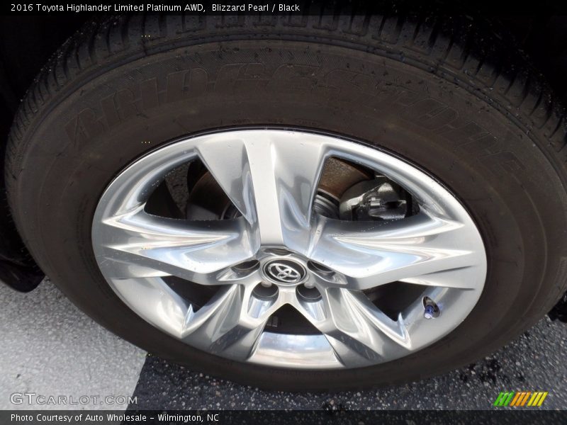 Blizzard Pearl / Black 2016 Toyota Highlander Limited Platinum AWD