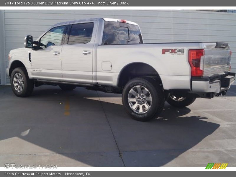 Ingot Silver / Black 2017 Ford F250 Super Duty Platinum Crew Cab 4x4