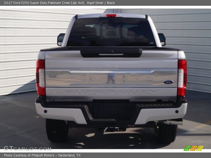 Ingot Silver / Black 2017 Ford F250 Super Duty Platinum Crew Cab 4x4