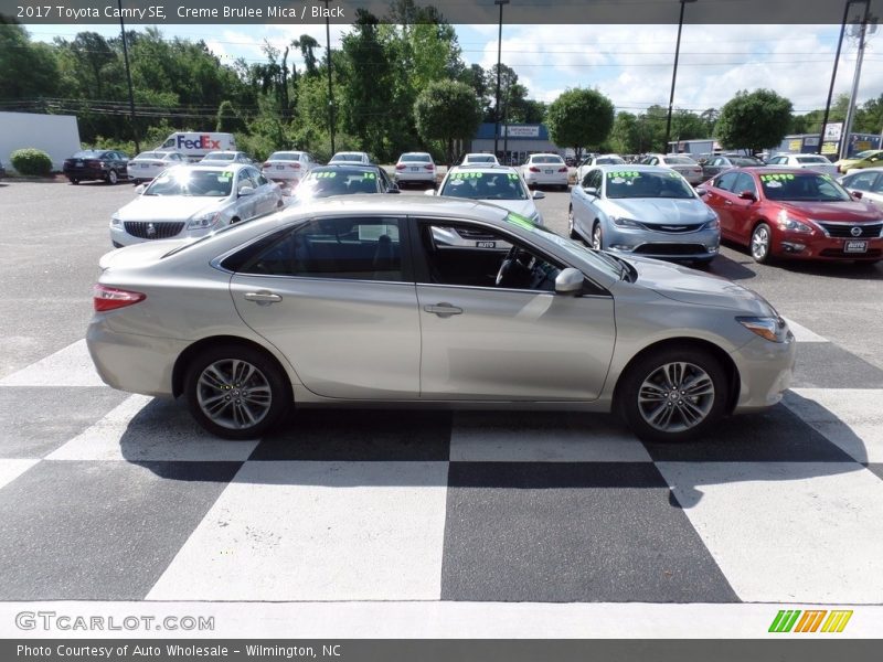 Creme Brulee Mica / Black 2017 Toyota Camry SE