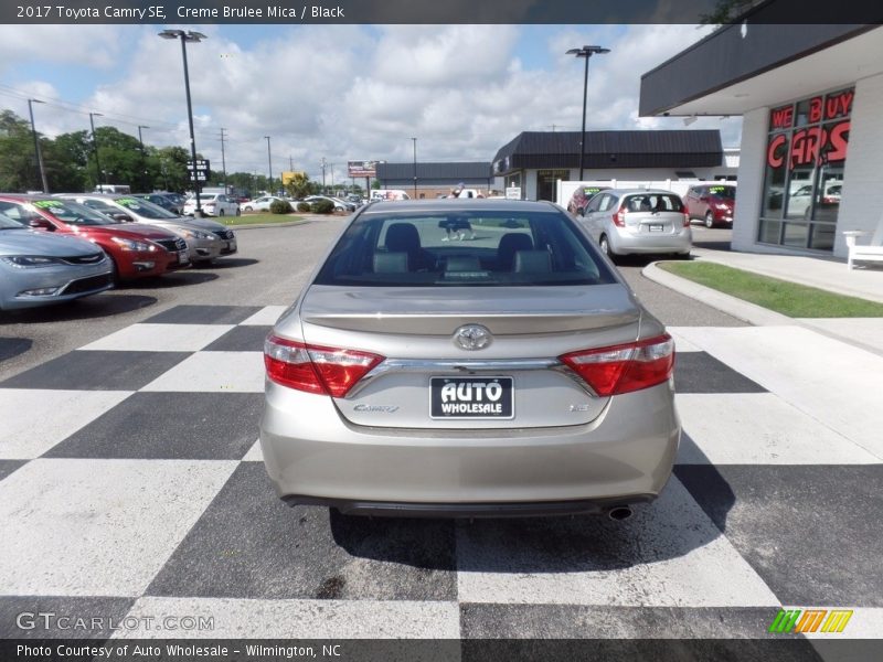 Creme Brulee Mica / Black 2017 Toyota Camry SE
