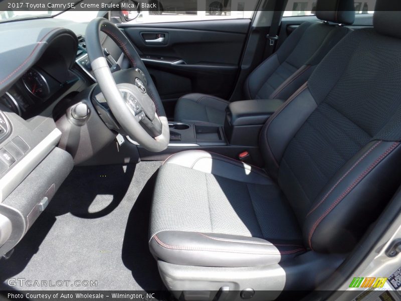 Creme Brulee Mica / Black 2017 Toyota Camry SE