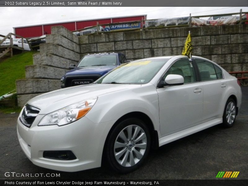 Satin White Pearl / Warm Ivory 2012 Subaru Legacy 2.5i Limited