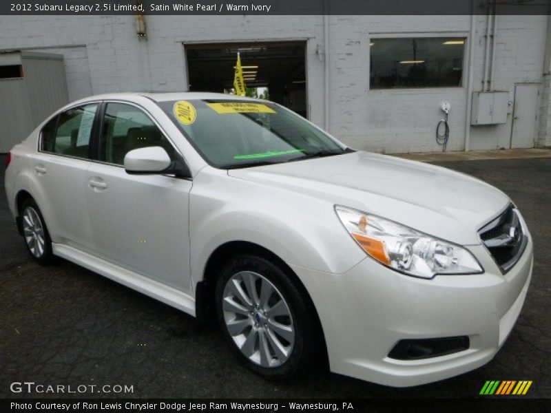 Front 3/4 View of 2012 Legacy 2.5i Limited