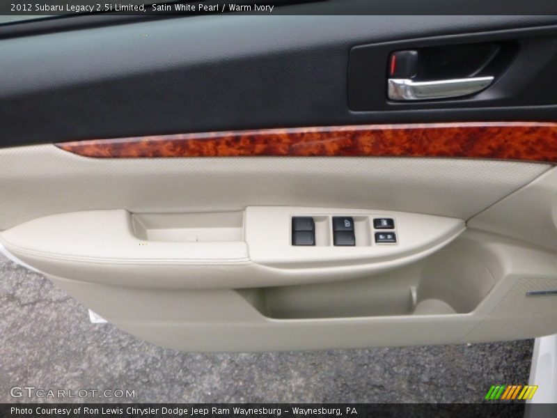 Satin White Pearl / Warm Ivory 2012 Subaru Legacy 2.5i Limited