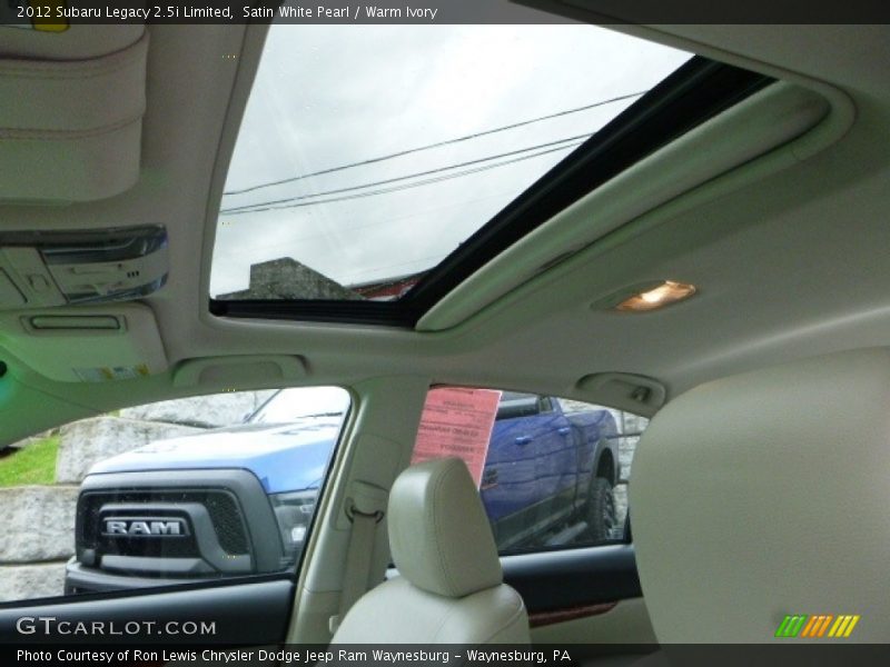 Satin White Pearl / Warm Ivory 2012 Subaru Legacy 2.5i Limited