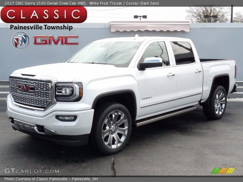 White Frost Tricoat / Cocoa/­Dark Sand 2017 GMC Sierra 1500 Denali Crew Cab 4WD