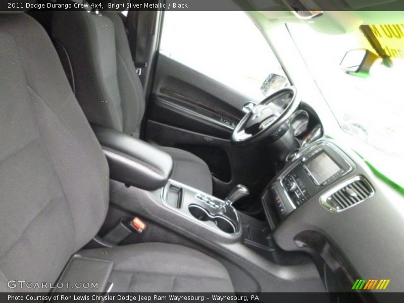 Bright Silver Metallic / Black 2011 Dodge Durango Crew 4x4
