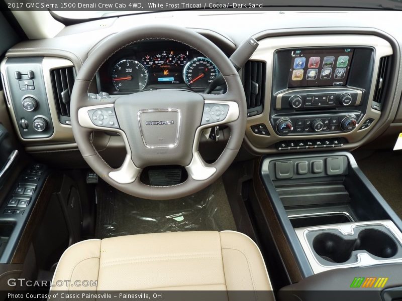 White Frost Tricoat / Cocoa/­Dark Sand 2017 GMC Sierra 1500 Denali Crew Cab 4WD