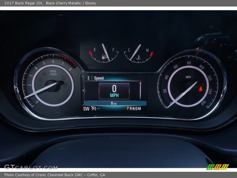 Black Cherry Metallic / Ebony 2017 Buick Regal 1SV