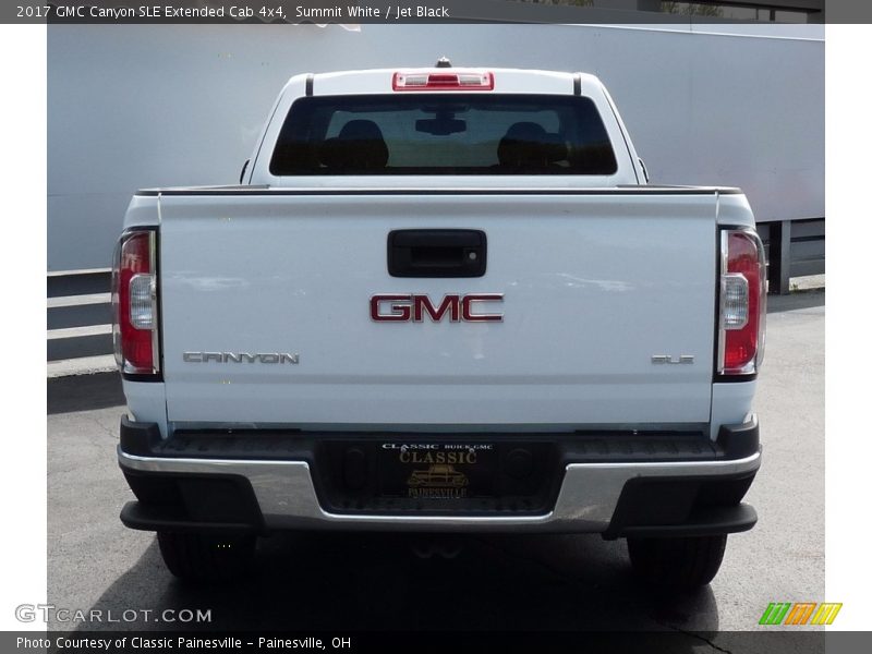 Summit White / Jet Black 2017 GMC Canyon SLE Extended Cab 4x4