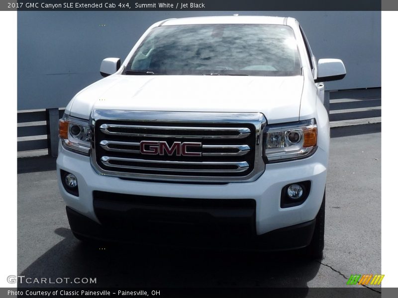 Summit White / Jet Black 2017 GMC Canyon SLE Extended Cab 4x4