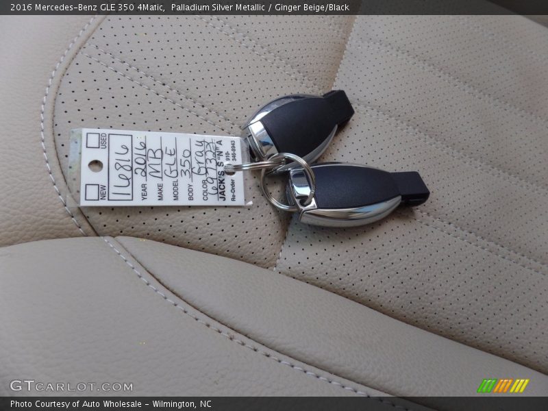 Palladium Silver Metallic / Ginger Beige/Black 2016 Mercedes-Benz GLE 350 4Matic