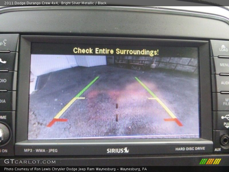 Bright Silver Metallic / Black 2011 Dodge Durango Crew 4x4
