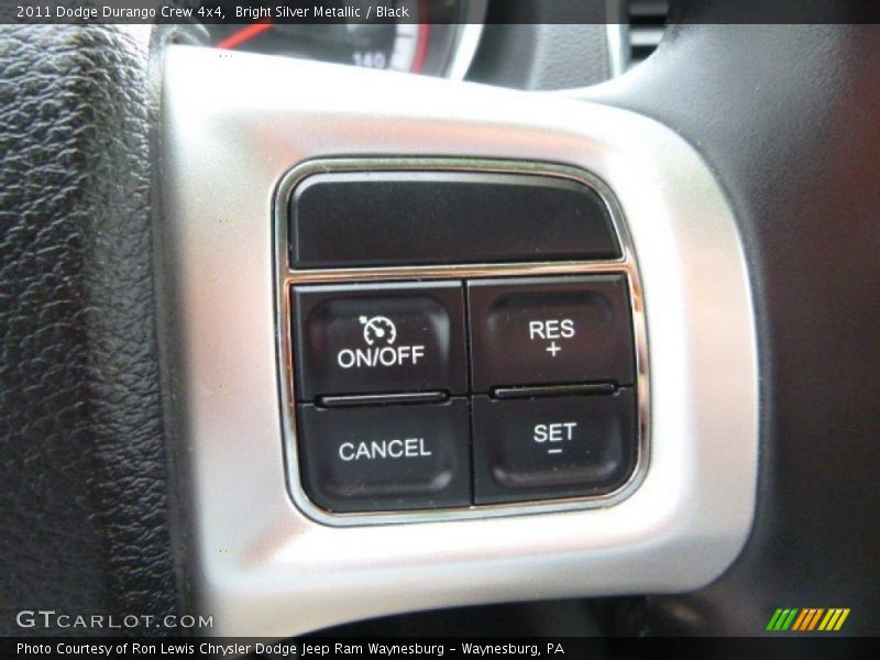 Bright Silver Metallic / Black 2011 Dodge Durango Crew 4x4