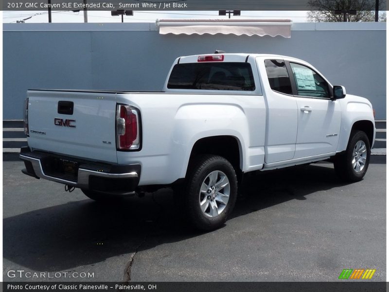 Summit White / Jet Black 2017 GMC Canyon SLE Extended Cab