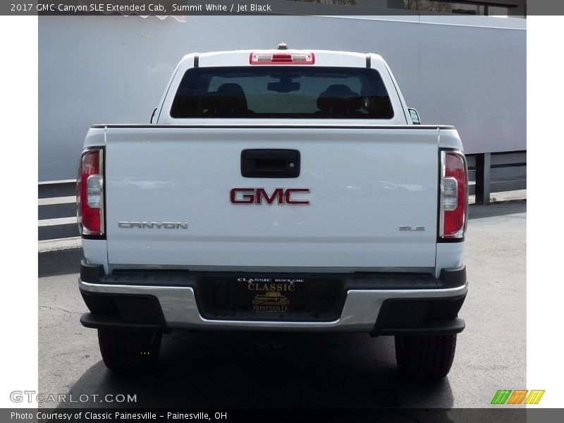 Summit White / Jet Black 2017 GMC Canyon SLE Extended Cab