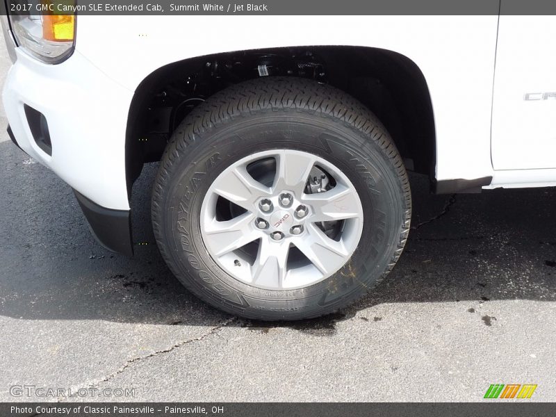 Summit White / Jet Black 2017 GMC Canyon SLE Extended Cab