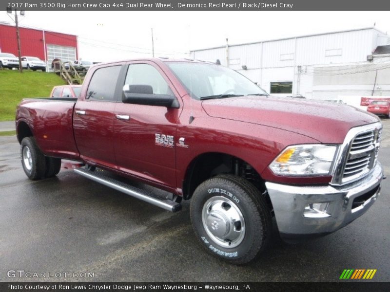 Front 3/4 View of 2017 3500 Big Horn Crew Cab 4x4 Dual Rear Wheel