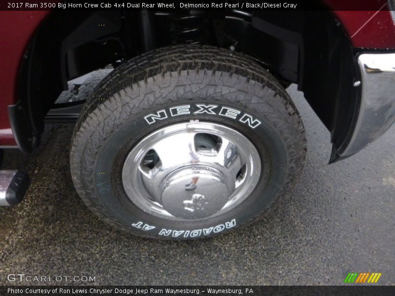 Delmonico Red Pearl / Black/Diesel Gray 2017 Ram 3500 Big Horn Crew Cab 4x4 Dual Rear Wheel