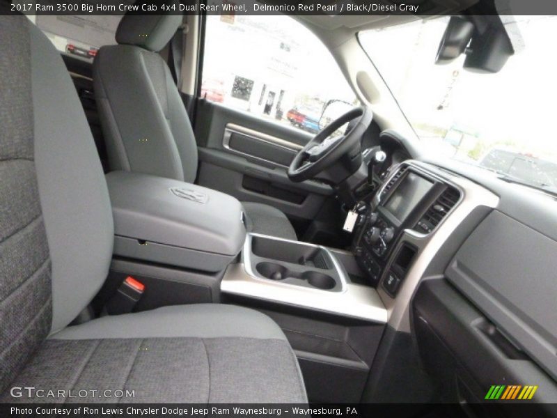 Delmonico Red Pearl / Black/Diesel Gray 2017 Ram 3500 Big Horn Crew Cab 4x4 Dual Rear Wheel