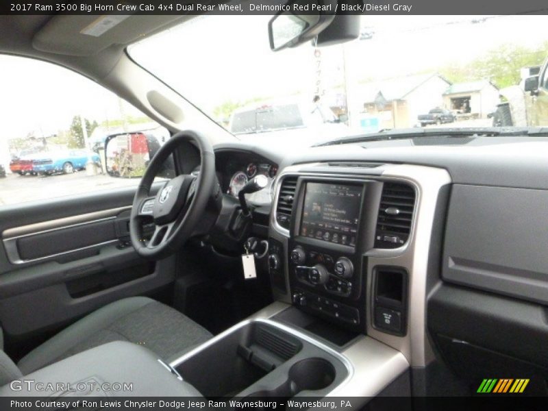 Delmonico Red Pearl / Black/Diesel Gray 2017 Ram 3500 Big Horn Crew Cab 4x4 Dual Rear Wheel