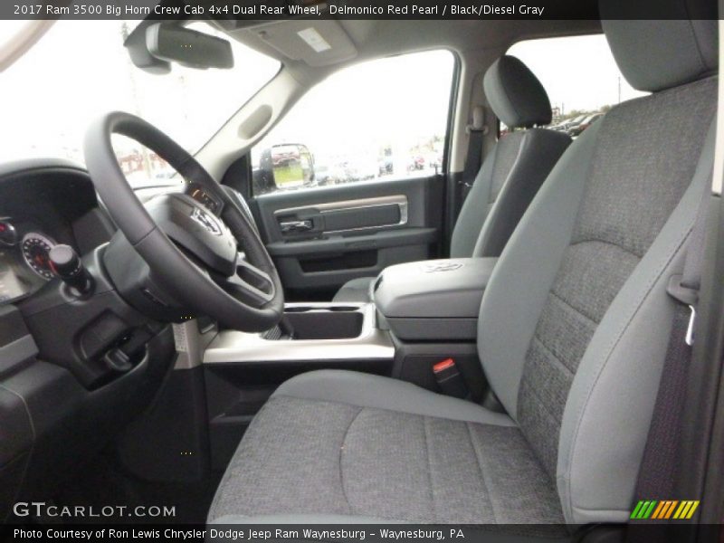 Delmonico Red Pearl / Black/Diesel Gray 2017 Ram 3500 Big Horn Crew Cab 4x4 Dual Rear Wheel