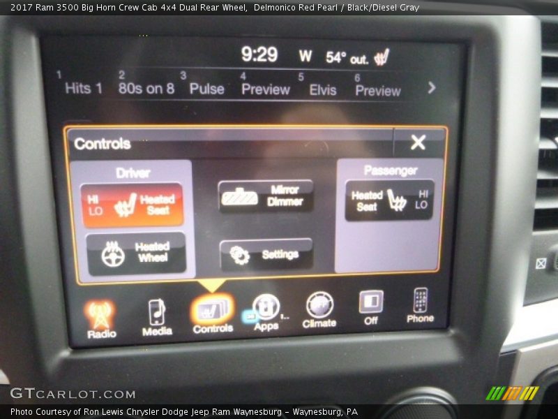 Delmonico Red Pearl / Black/Diesel Gray 2017 Ram 3500 Big Horn Crew Cab 4x4 Dual Rear Wheel