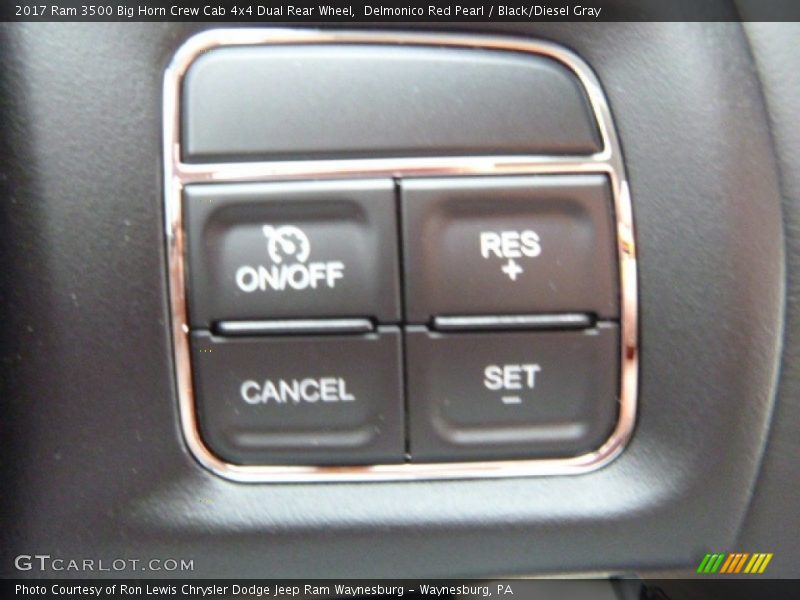 Delmonico Red Pearl / Black/Diesel Gray 2017 Ram 3500 Big Horn Crew Cab 4x4 Dual Rear Wheel