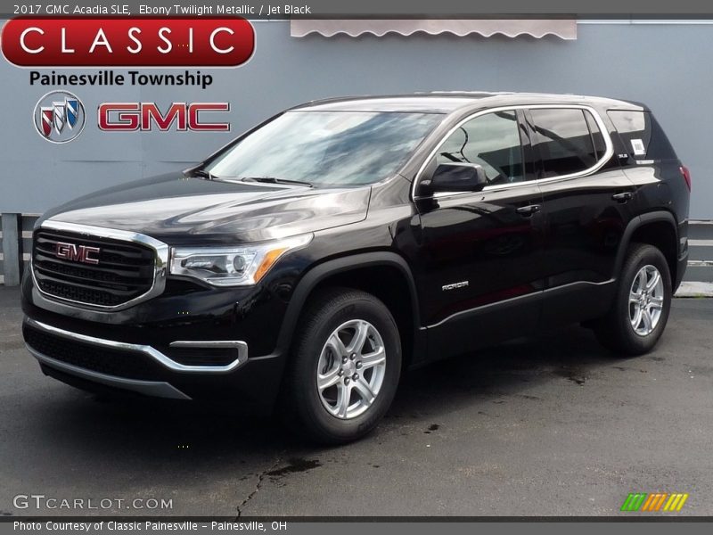 Ebony Twilight Metallic / Jet Black 2017 GMC Acadia SLE