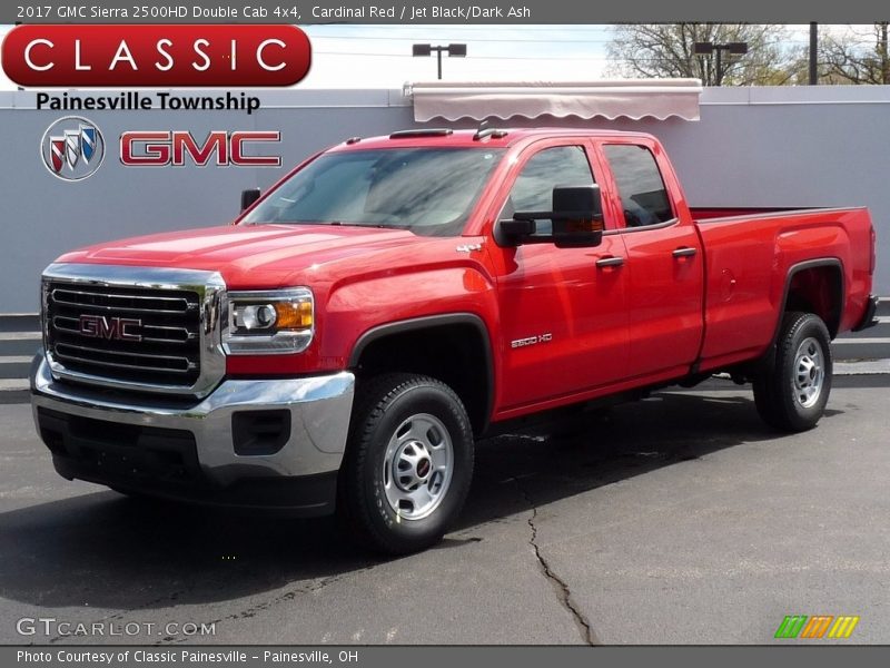 Cardinal Red / Jet Black/Dark Ash 2017 GMC Sierra 2500HD Double Cab 4x4